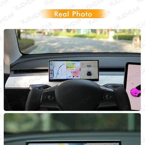 Pantalla de tablero digital de 8,8" con Carplay, Android Auto, HUD, velocidad de batería para Tesla