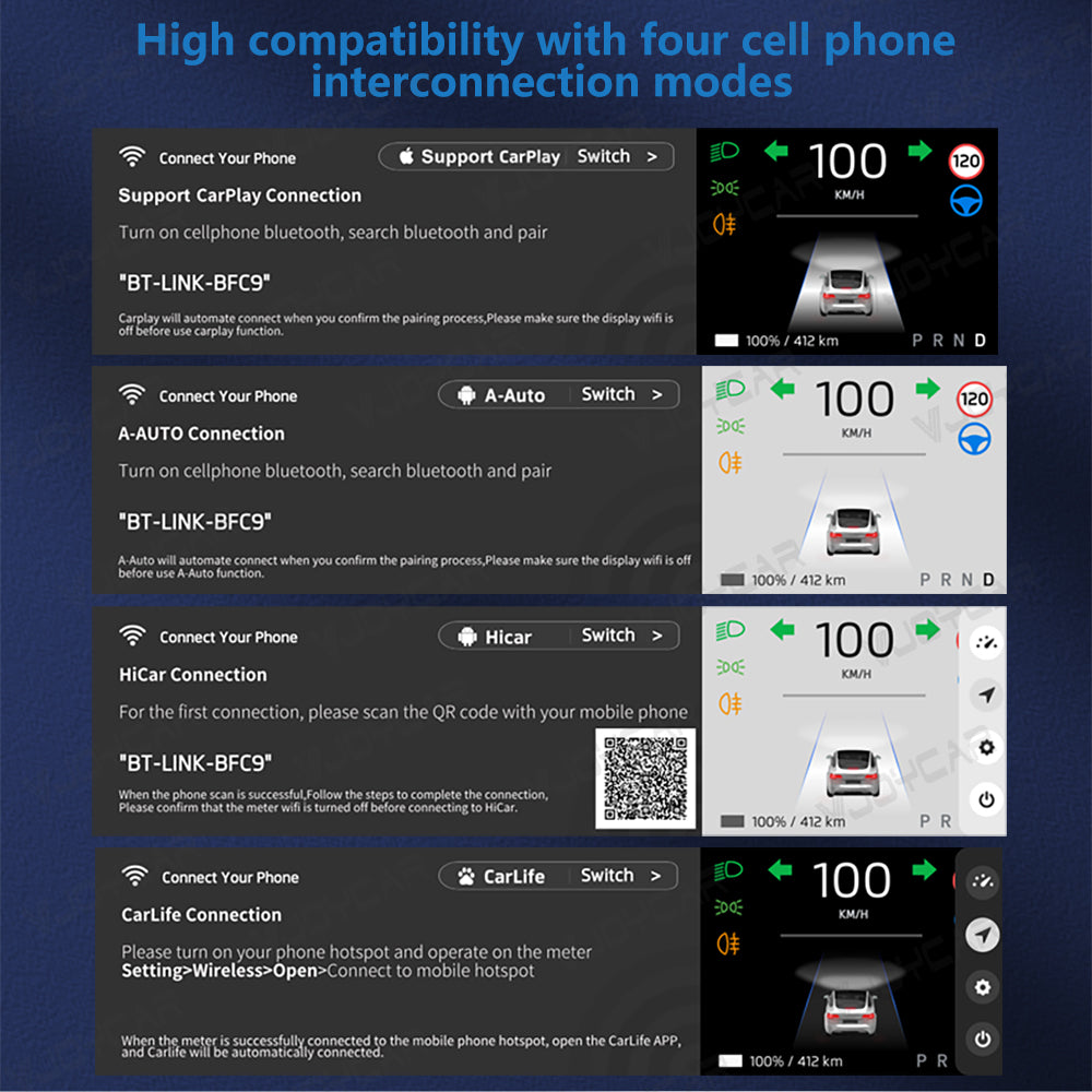 테슬라 모델 3 Y용 8.8인치 신형 대시보드 화면 무선 Carplay 및 Android Auto 사각지대 모니터 옵션 카메라 지원