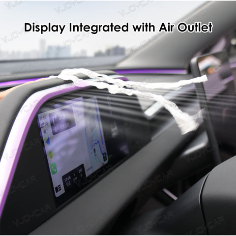 VJOYCAR All-in-one Cluster Display with Laser Carving Atmosphere Light for Tesla Model 3 Highland