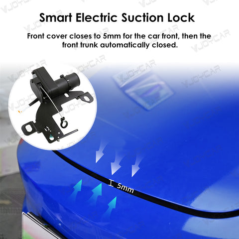 VJOYCAR Front Trunk Electric Suction Lock for Tesla Frunk Soft Closing Model Y / 3 / X / S/ 3 Highland Automatic Frunk Auto Closer