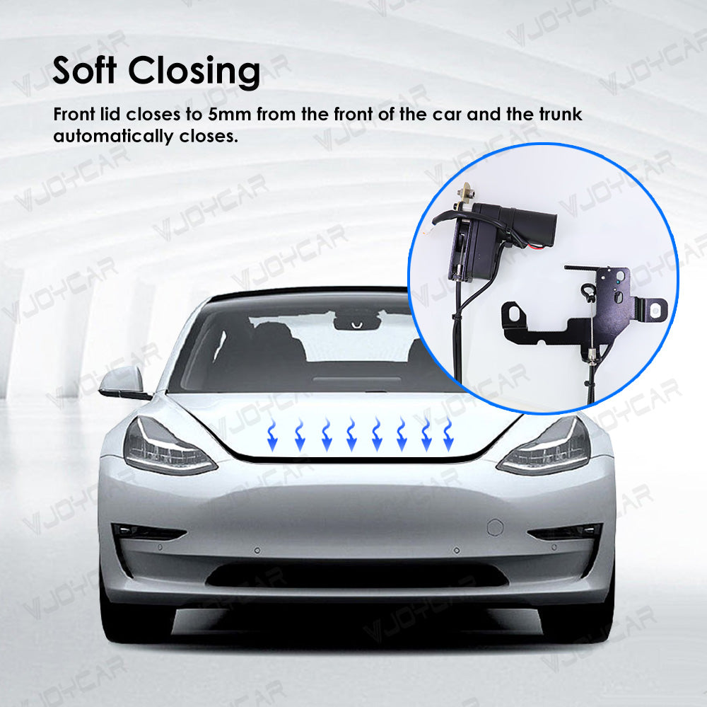 VJOYCAR Front Trunk Electric Suction Lock for Tesla Frunk Soft Closing Model Y / 3 / X / S/ 3 Highland Automatic Frunk Auto Closer