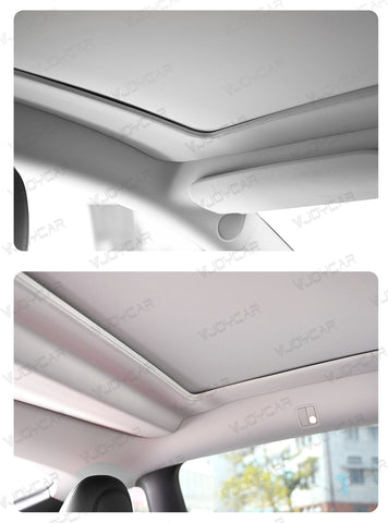 VJOYCAR Electric Sunshade for Tesla Model Y Supporting Dual Buttons & Optional Voice Control