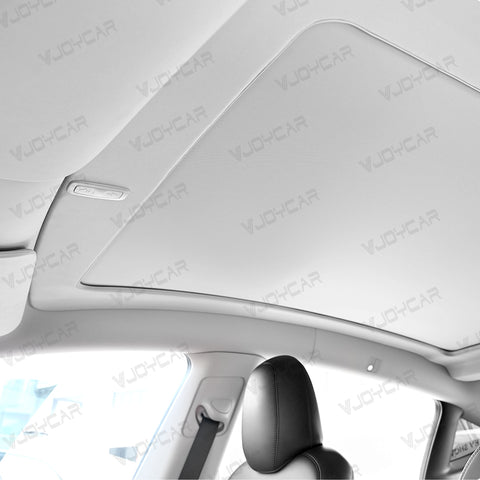 VJOYCAR Electric Sunshade for Tesla Model Y Supporting Dual Buttons & Optional Voice Control