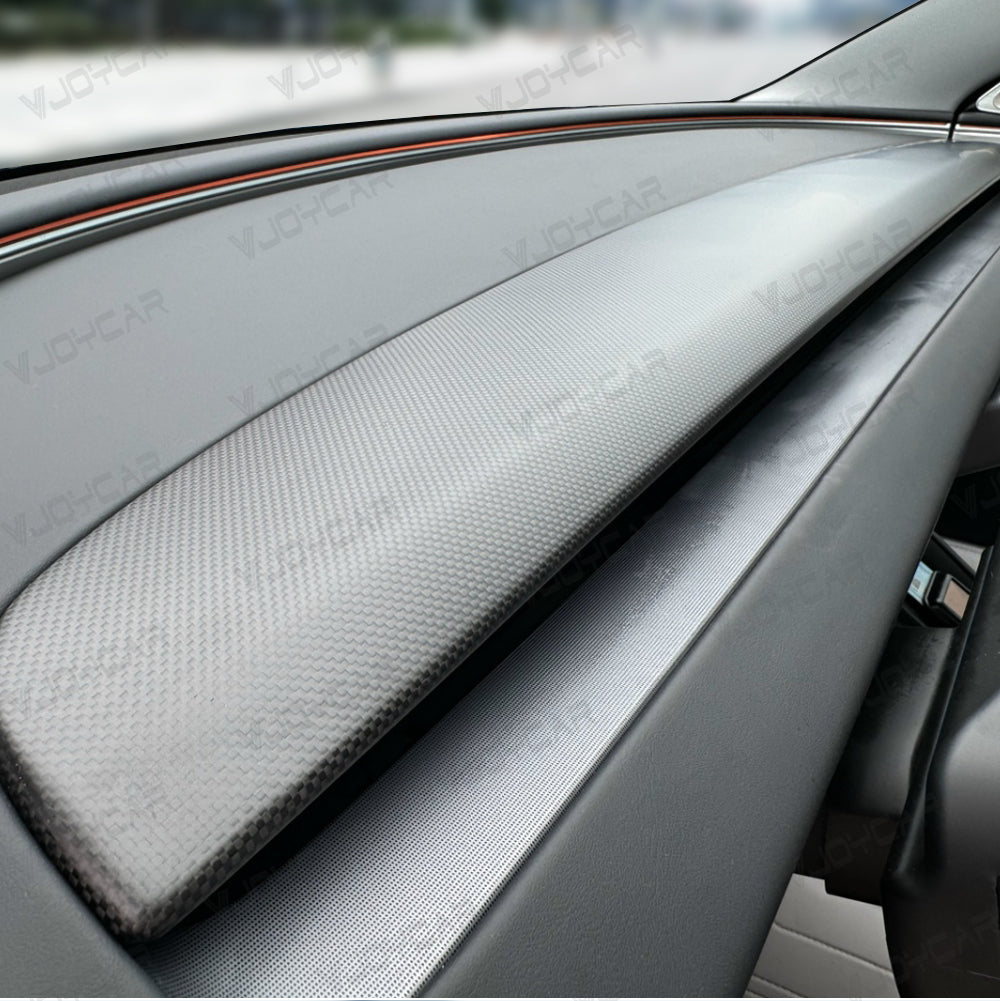 VJOYCAR Performance Style Real Carbon Fiber Dash Panel for Tesla Model 3 Highland