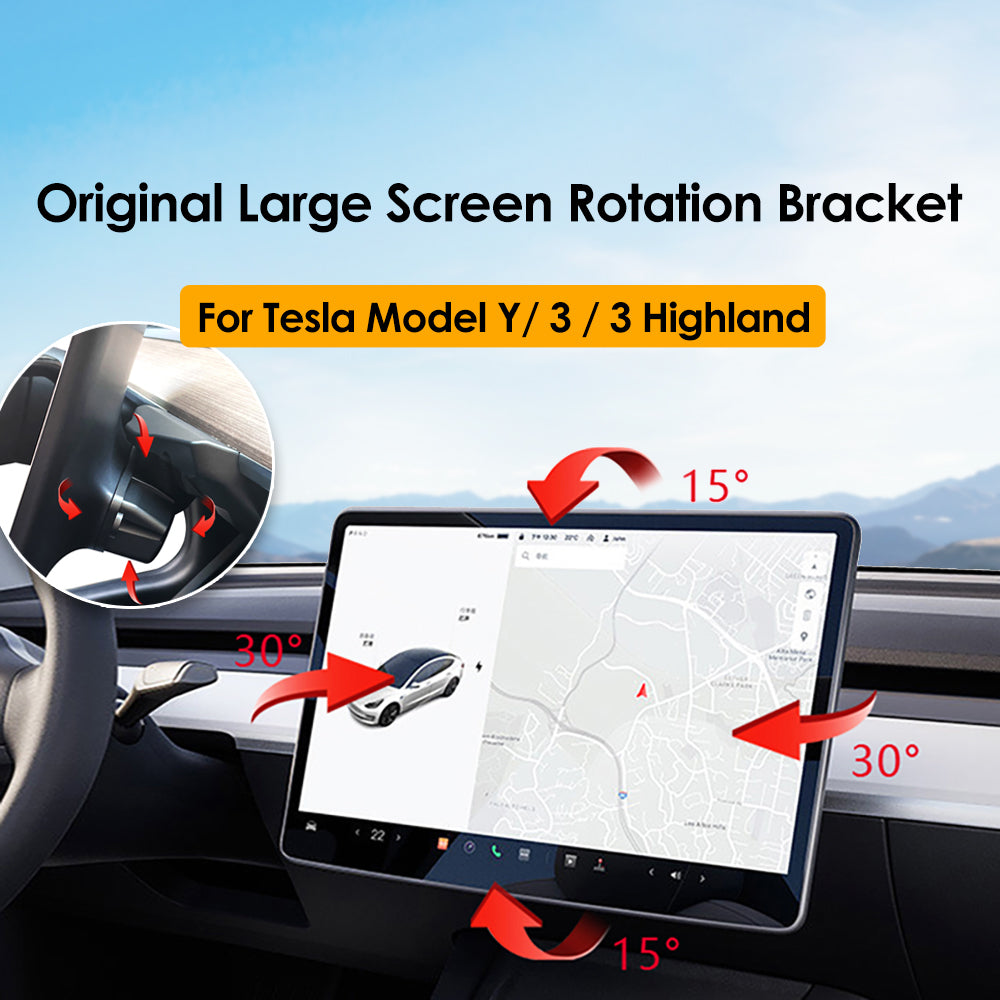 VJOYCAR For Tesla Screen Panel Rotation Bracket Navigation Display Rotating Holder