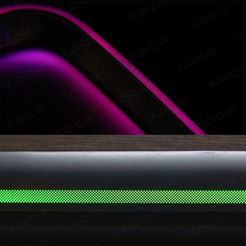 Laser Engraving LED Ambient Lights For Tesla Model 3 Y Interior Car Center Console Dashboard Screen Control LED Strip Light