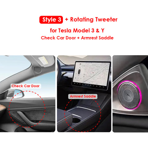 Laser Engraving LED Ambient Lights For Tesla Model 3 Y Interior Car Center Console Dashboard Screen Control LED Strip Light