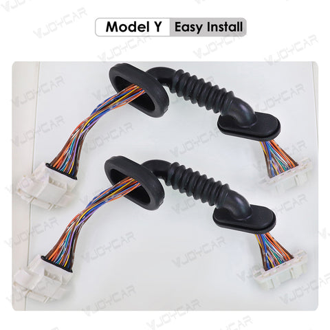 VJOYCAR B-pillar Wiring Connector Cable Organizer for Model Y Rear Doors Only to Install Electric Handle and Door Soft Closing Lock