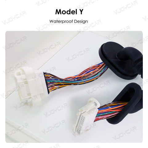 VJOYCAR B-pillar Wiring Connector Cable Organizer for Model Y Rear Doors Only to Install Electric Handle and Door Soft Closing Lock