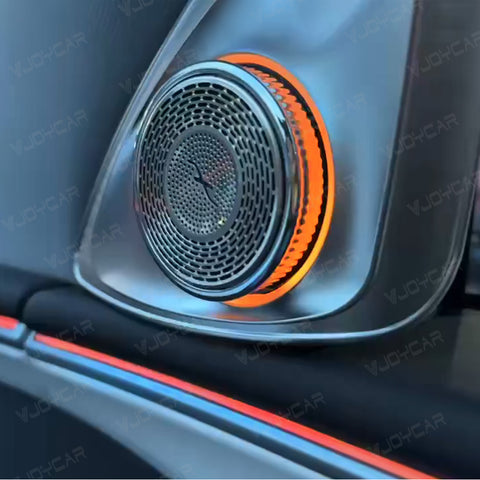 VJOYCAR Latest 4D Rotating Tweeter LED Ambient Speaker Blind-Spot Reminder for Tesla Model 3 Highland