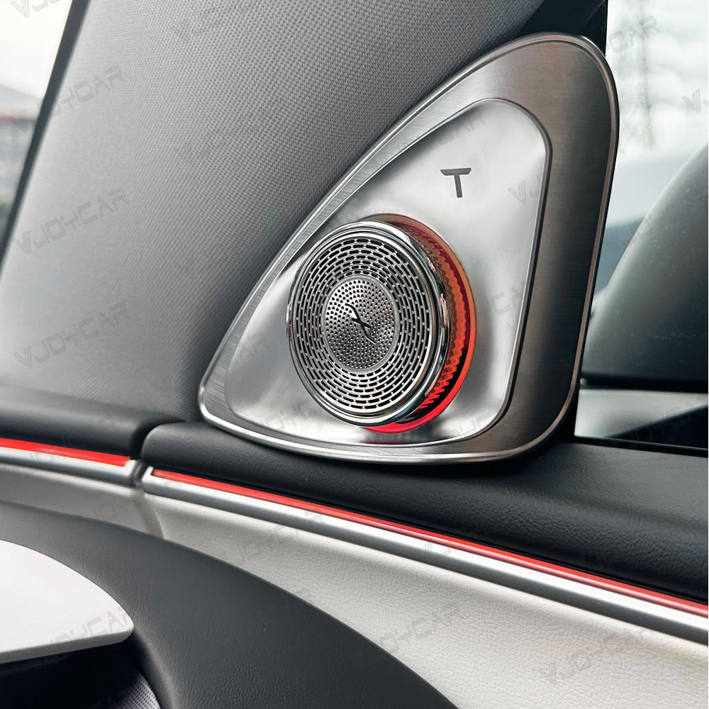 VJOYCAR Latest 4D Rotating Tweeter LED Ambient Speaker Blind-Spot Reminder for Tesla Model 3 Highland