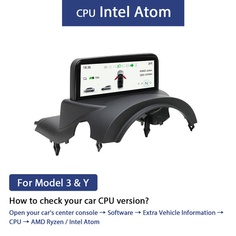 Panel de instrumentos con pantalla de 4,6" para Tesla Model 3/Y