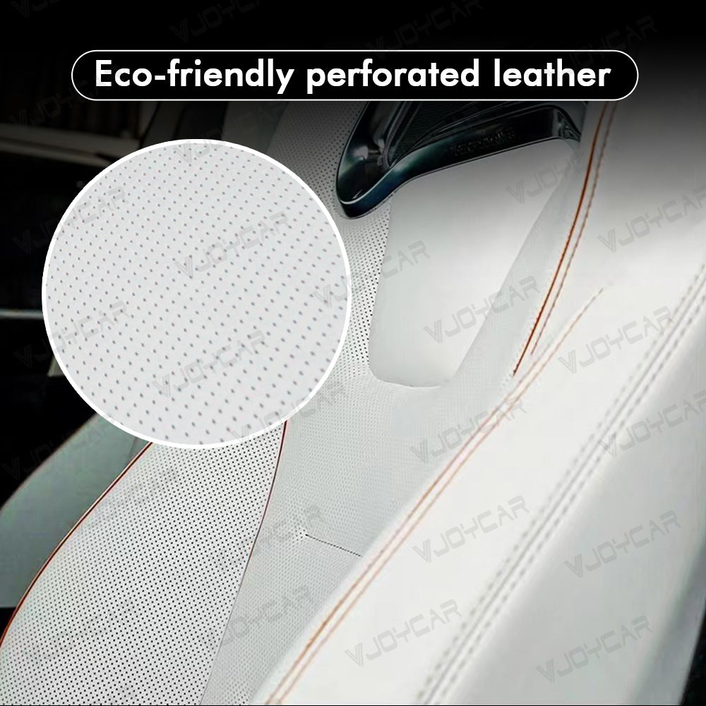 VJOYCAR Professional Sports Seat Ventilated Cushion Upgraded Leather Ambient Lighting for Model Y 3 Highland