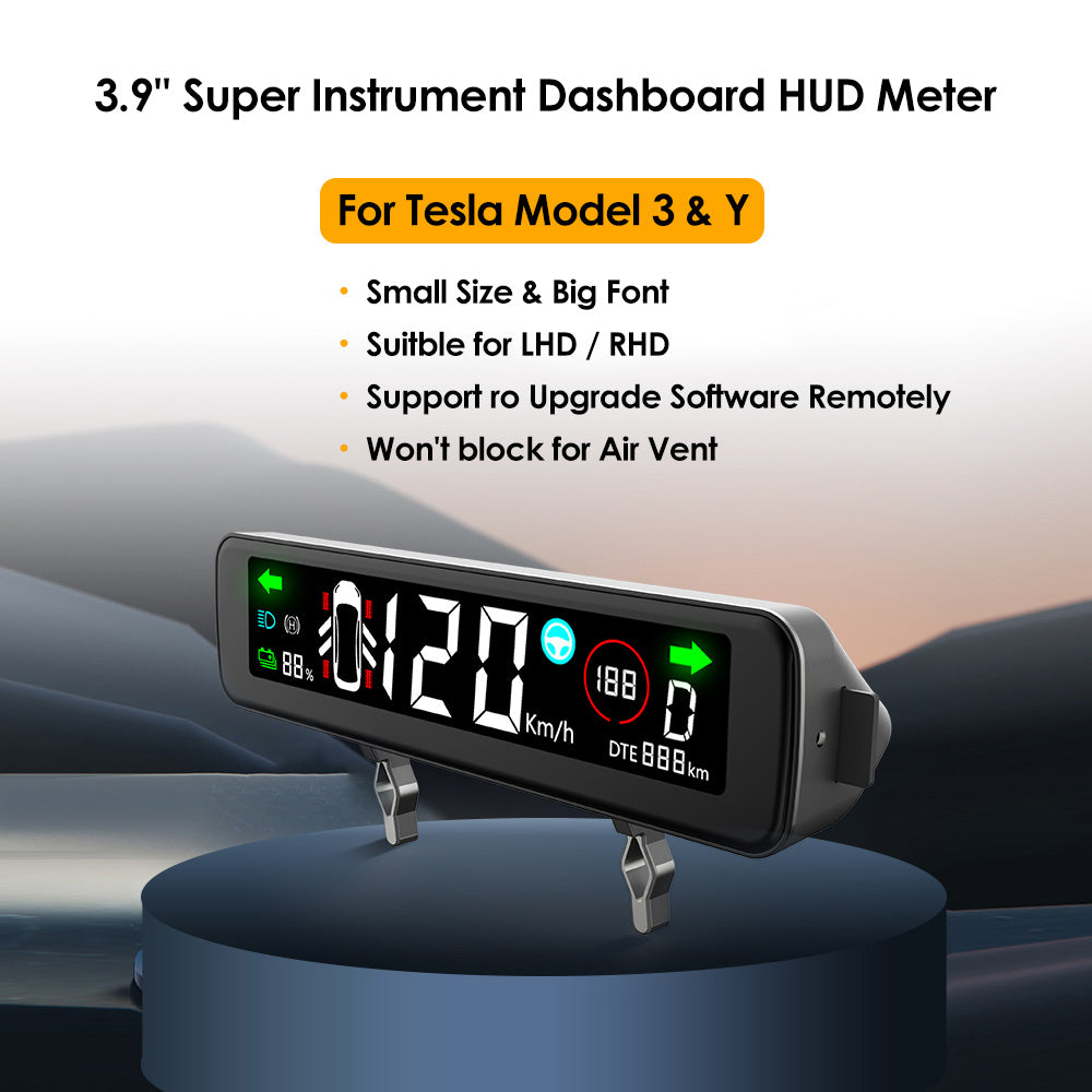 Pantalla de tablero de instrumentos de 3,9" para Tesla Model 3/Y