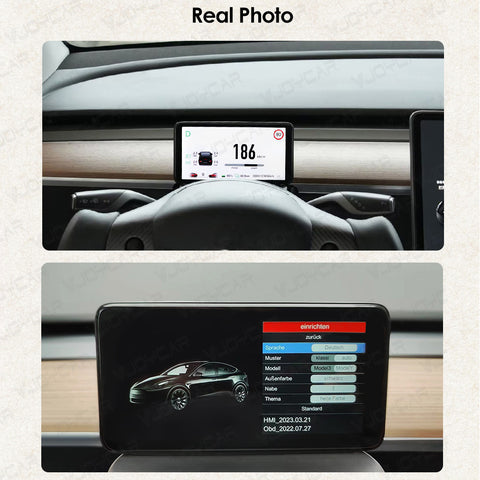 테슬라 모델 3 모델 Y용 6.2인치 대형 스크린 계기판 HUD 클러스터