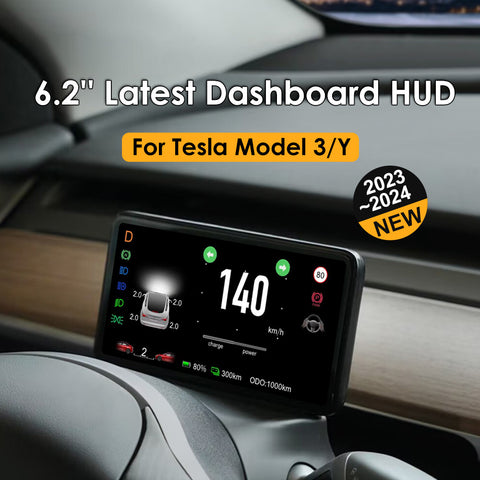 VJOYCAR 6.2'' Large Screen Instrument Dashboard HUD Cluster for Tesla Model 3 Model Y