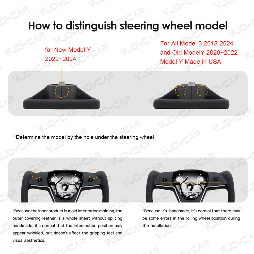 VJOYCAR Hottest Yoke Steering Wheel Handle With Heating Steering Yoke2.0 With Scroll for Tesla Model 3 Y