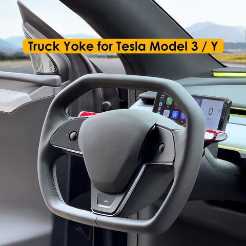 VJOYCAR Latest Cybertruck StyleYoke Handle for Tesla Model Y 3 Upgrade Accessory