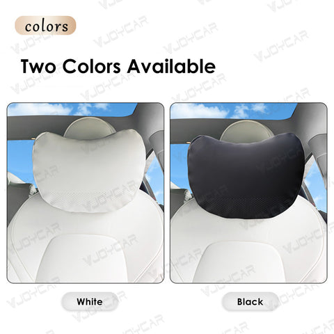 VJOYCAR Universal Car Headrest Waist Support Pillow for Tesla Vehicles